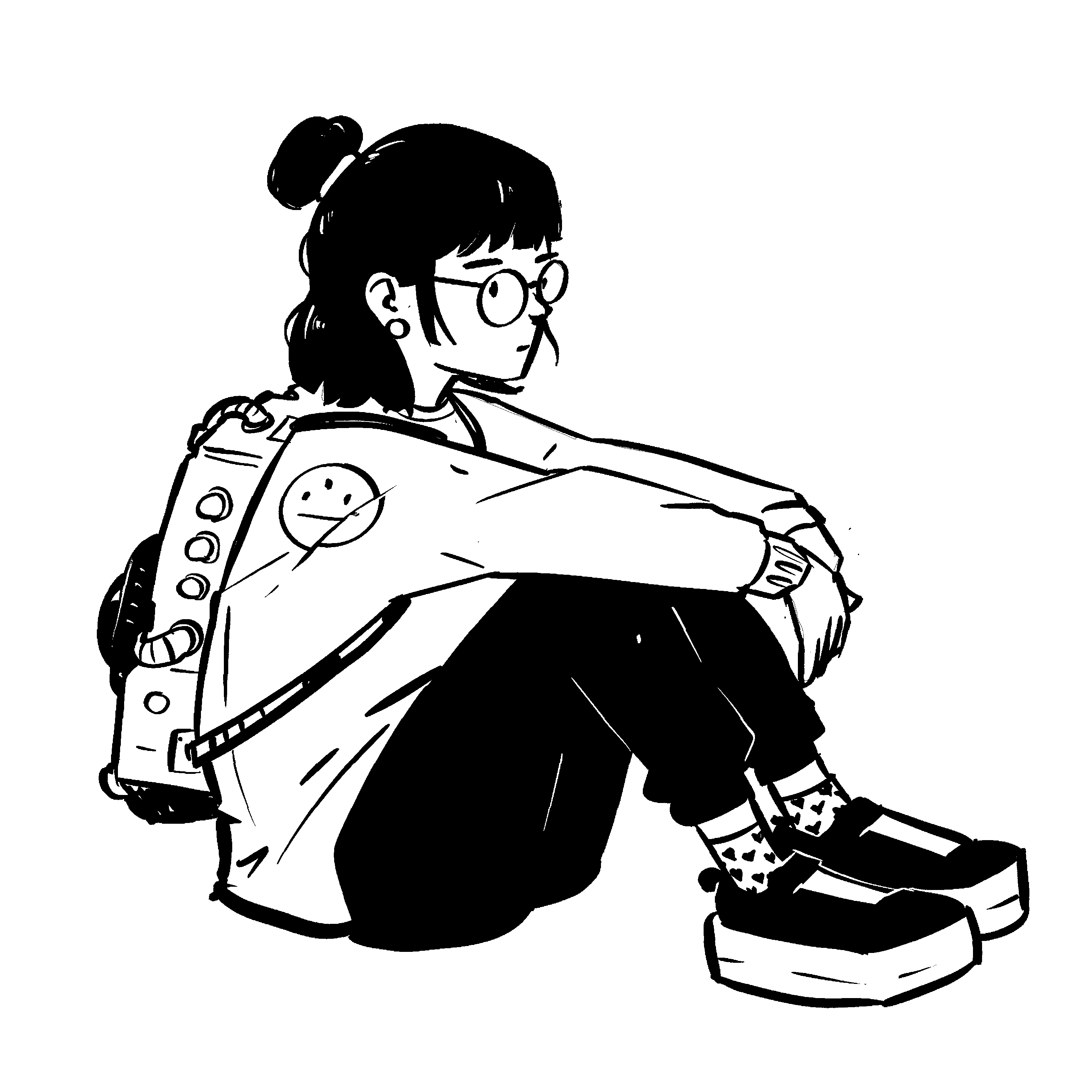 Imagen de chica reflexionando